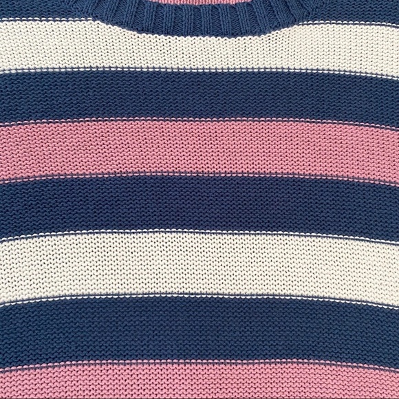 Eddie Bauer Knit Striped 3/4 Sleeves Women Sweater - Picture 6 of 11